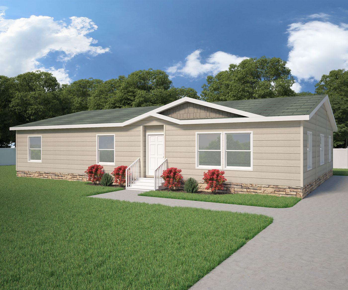 Clayton 55MAJ40583AH — 3 bed, 2 bath, 1,200 sq ft new manufactured home