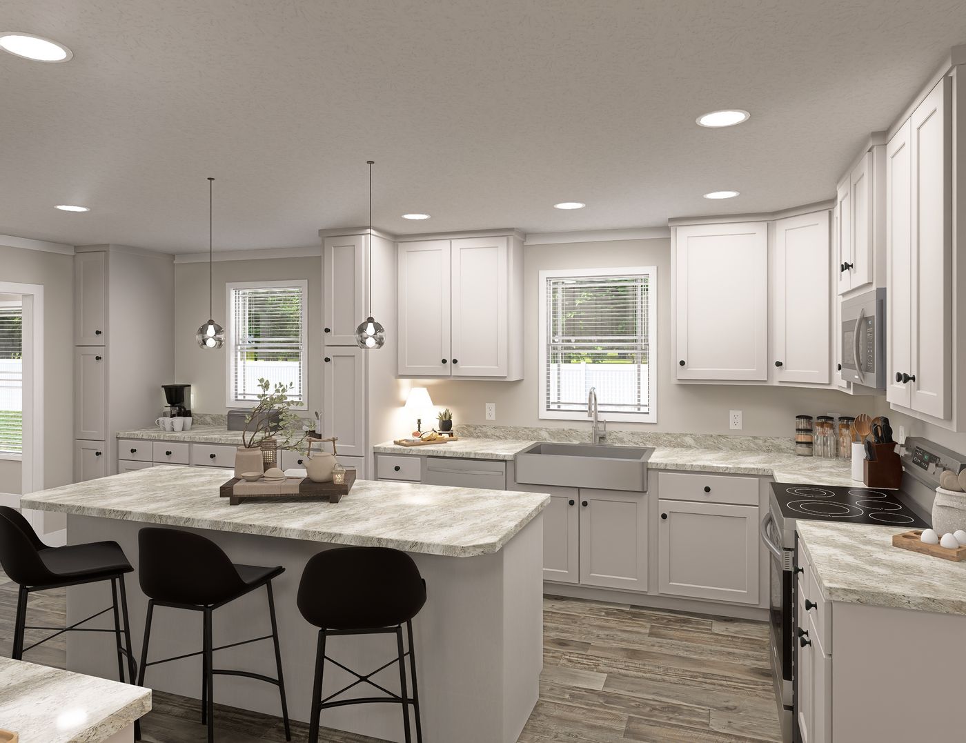 Clayton 25AMQ32724AH — 4 bed, 3 bath, 1,200 sq ft new manufactured home